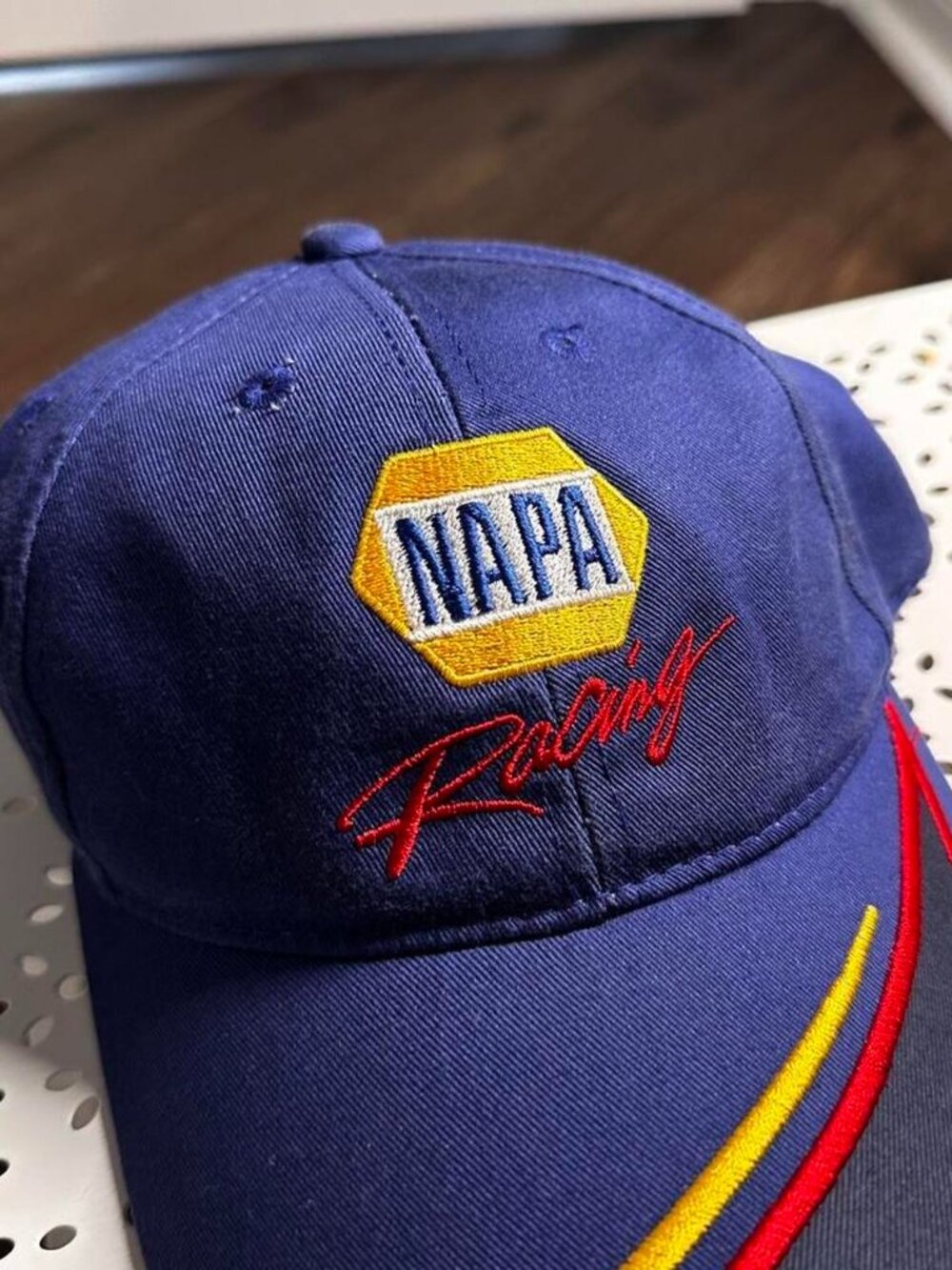 VINTAGE NAPA RACING BLUE BASEBALL CAP - Picture 2 of 5